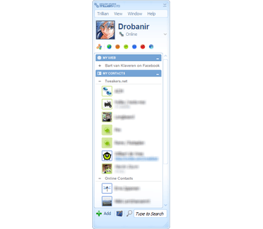 Trillian Astra 4.1 build 24 screenshot (481 pix)