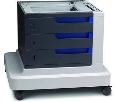 HP LaserJet 3x500-sheet papierinvoer met standaard