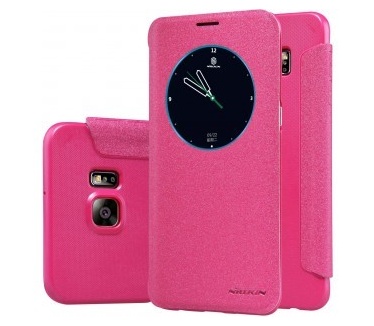 Nillkin Leather Case Samsung Galaxy S6 edge Plus - Sparkle Series - Pink