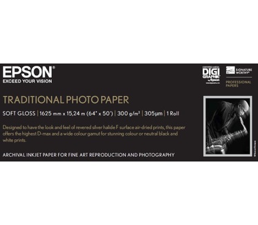 Epson Traditional Photo Paper, 64"x 15m