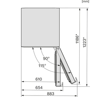 Miele KFN 4795 AD BlackSteel door