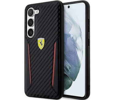 Ferrari Carbon Back Case - Samsung Galaxy S23 Plus (G916) - Zwart Zwart