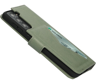 Mobiparts Classic Wallet Case Samsung Galaxy S21 Stone Green