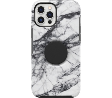 Otterbox Otter+Pop Symmetry Series voor Apple iPhone 12 Pro Max, White Marble