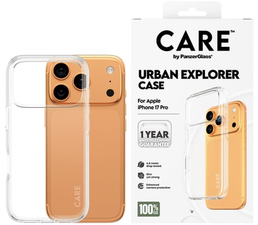 PanzerGlass CARE by PanzerGlass® Flagship Case Transparent Urban Explorer w. Clear Frame iPhone 17 Pro