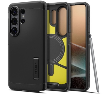 Spigen Tough Armor MagFit Back Cover Samsung Galaxy S26 Ultra Zwart