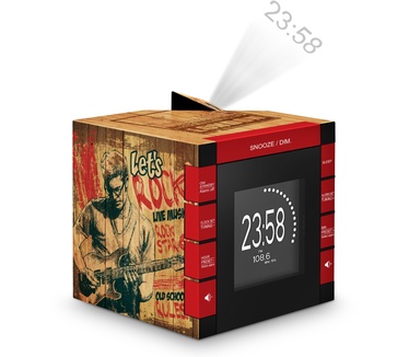 Bigben Interactive Wekkerradio met tijdprojectie Rock