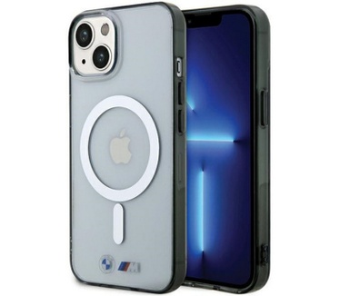 BMW M MagSafe Back Case - Apple iPhone 15 (6.1") - Clear Zilver