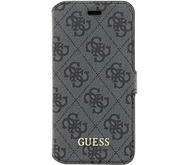 Guess 4G Uptown Book Case voor Apple iPhone 5/5S/SE - Antraciet Grijs