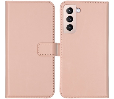 Selencia Echt Lederen Bookcase Samsung Galaxy S22 Plus - Dusty Pink