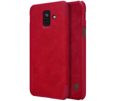 Nillkin Qin PU Leather Book Case Samsung Galaxy A6 (2018) - Rood  Rood