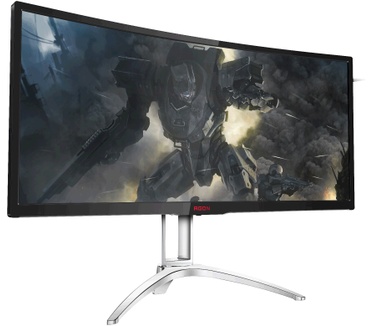 AOC AG352QCX Zilver, Zwart