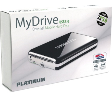 Bestmedia Platinum MyDrive USB 3.0 3TB Zwart