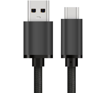 Allteq USB C naar USB A kabel - Zwart