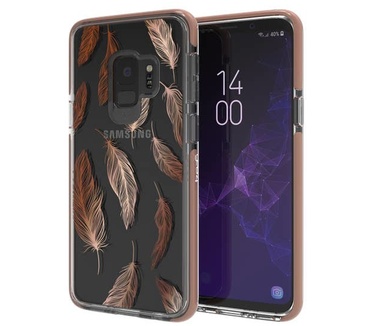 Gear4 Victoria Case voor de Samsung Galaxy S9 - Feathers (Galaxy S9) Transparant