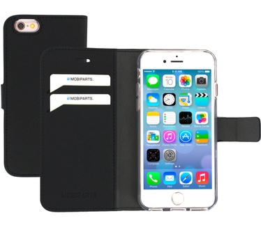Mobiparts Saffiano Wallet Case Apple iPhone 6, iPhone 6S Black