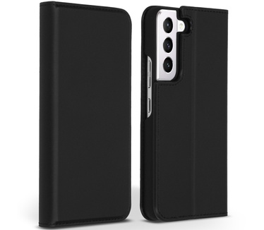 Accezz Premium Leather Slim Bookcase Samsung Galaxy S22 Plus - Zwart