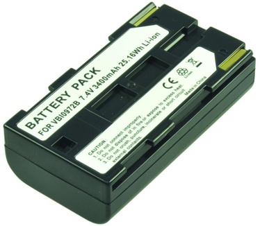 2-Power Camcorder Battery 7.2V 2600mAh