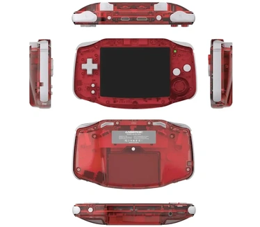 Anbernic RG 34XX 32GB Transparant Rood Rood, Transparant