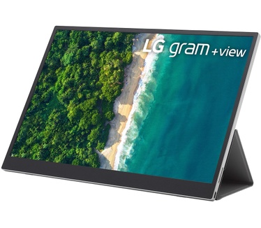 LG Gram +View 16MQ70 Aluminium, Zilver, Zwart