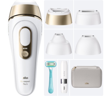 Braun IPL Silk·expert Pro 5 - IPL ontharingsapparaat - PL5412 - Ontharing Voor Thuis - 4 Opzetstukken