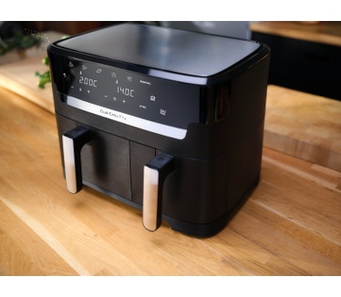 Tefal EY9018 Easy Fry Dual EY9018 XXL heteluchtfriteuse met dubbele lades zwart