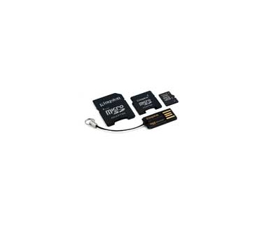 Kingston 8GB microSDHC with 2 adapters (miniSD and full-size SD) with USB reader