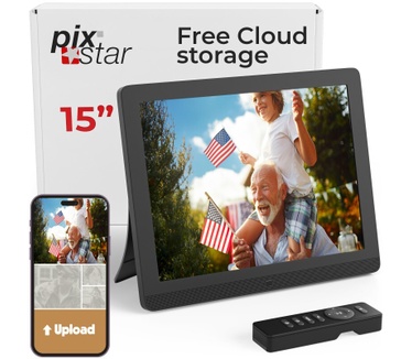 Pix-Star Pix-Star Digitale 15 Inch connected Fotolijst Wi-Fi & Cloud