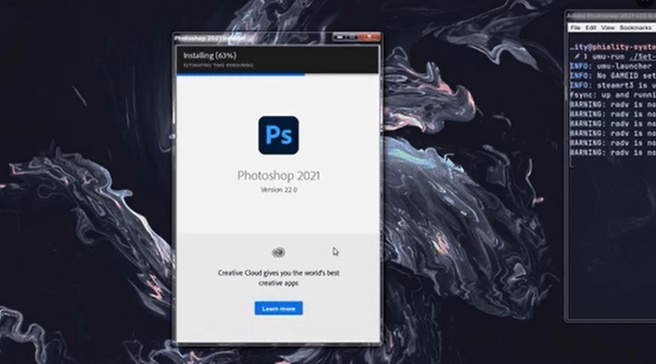 Photoshop op Linux met Wine-patch