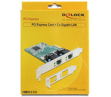 Delock PCI Express Card > 2 x Gigabit LAN