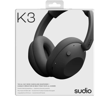 Sudio K3 Black Over-ear Hoofdtelefoon Zwart