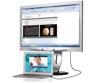 Philips 231P4UPES Zilver