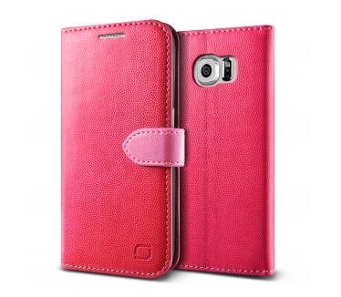 Lific Vivid Wallet Case Samsung Galaxy S6 - Red/Pink