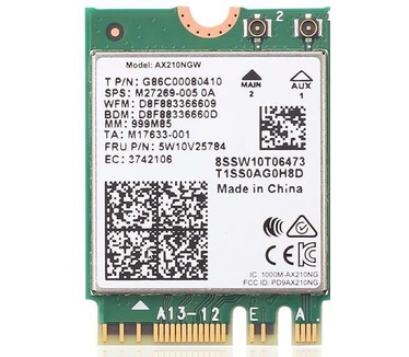 Intel Wi-Fi 6E AX210 no vPro