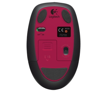 Logitech Wireless Mouse M345 (Vuurrood)