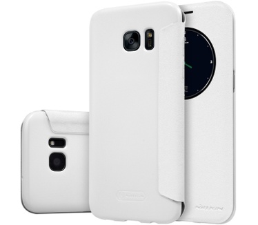Nillkin Sparkle S-View Book Case Samsung Galaxy S7 Edge - Wit