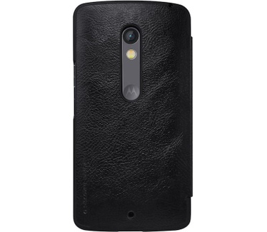 Nillkin Qin PU Leder Book Case voor Motorola Moto X Play - Zwart