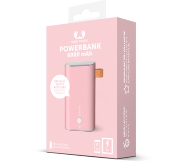 Fresh 'n Rebel Powerbank 6000mAh Roze
