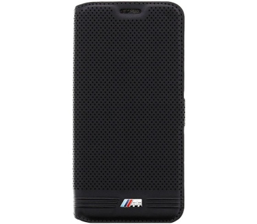 BMW M Adrenaline Perforated Leather voor Galaxy S7 Edge - Zwart Zwart