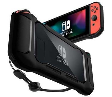 Spigen Nintendo Switch Hoesje Rugged Armor Zwart