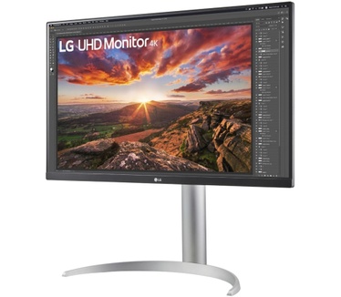 LG 27UP85NP-W Zilver, Zwart