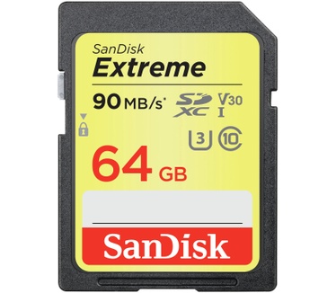 Sandisk 64GB Extreme SDXC UHS-1