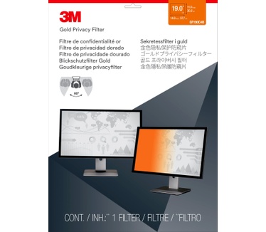 3M Gold Privacyfilter voor standaardscherm voor desktop 19"