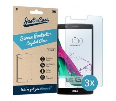 Just in Case Screen Protector LG G4 - 3 stuks - Crystal Clear