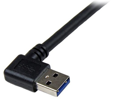 Startech.com 3 m zwarte SuperSpeed USB 3.0-kabel rechtshoekig A naar B M/M