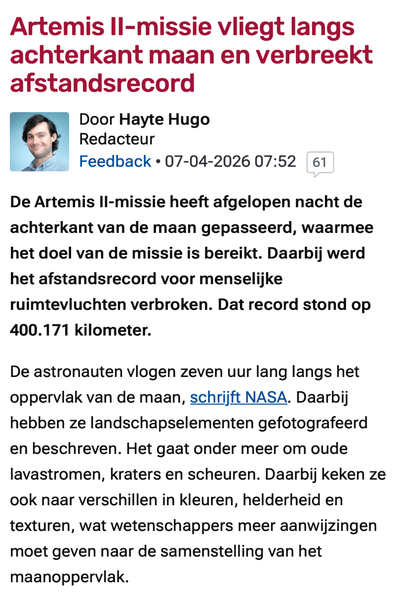 Nieuwsartikel nieuwe typografie