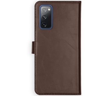 Selencia Echt Lederen Bookcase Samsung Galaxy S20 FE - Bruin