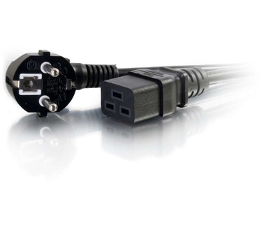 CablesToGo Cbl/2m CEE 7/7 to IEC 60320 C19 Pwr Cord