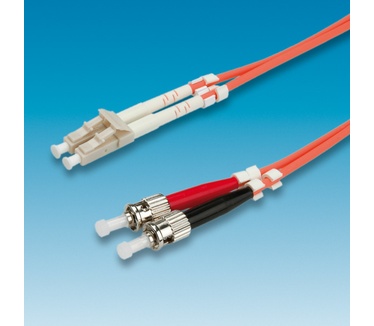 Roline fibre kabel 62,5/125µm LC/ST, oranje 1,0m