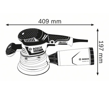 Bosch GEX 125-150 AVE (incl. koffer)
